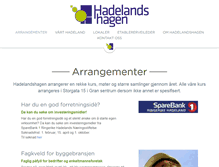 Tablet Screenshot of hadelandshagen.net